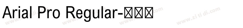 Arial Pro Regular字体转换